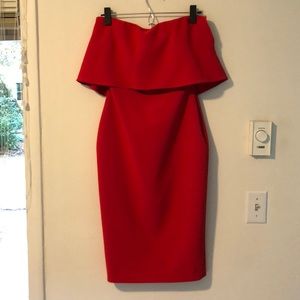 Likely Red Strapless Dress - Size 2